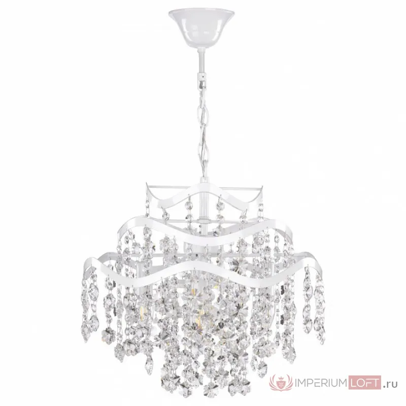 Подвесная люстра Freya Charlotte FR1001PL-04W Цвет арматуры белый Цвет плафонов прозрачный от ImperiumLoft