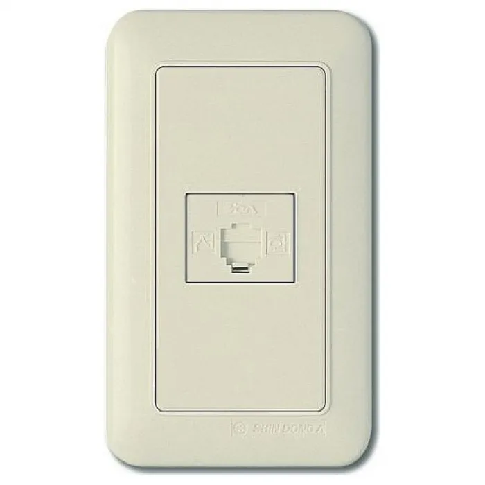 Розетка телефонная RJ-11 Imex 1423 WST 1423 Цвет арматуры кремовый от ImperiumLoft