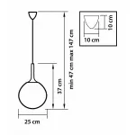 Подвесной светильник Lightstar Globo 813031 Цвет плафонов белый Цвет арматуры бронза от ImperiumLoft