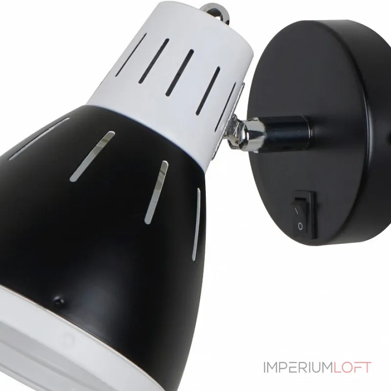 Бра Arte Lamp Marted A2215AP-1BK Цвет арматуры черный Цвет плафонов черный