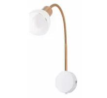 Бра Arte Lamp Falena A3116AP-1WH Цвет арматуры Белый Цвет плафонов Белый