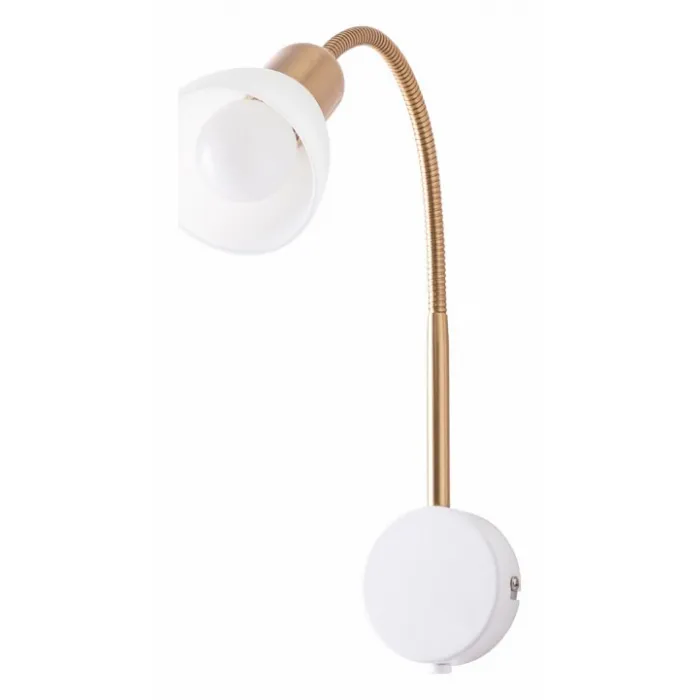 Бра Arte Lamp Falena A3116AP-1WH Цвет арматуры Белый Цвет плафонов Белый от ImperiumLoft
