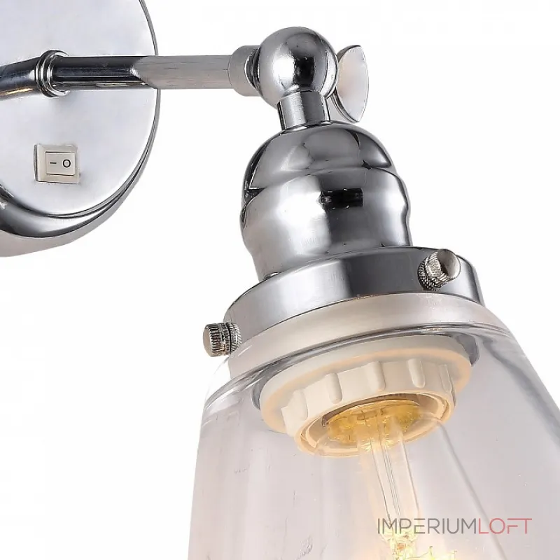 Бра Arte Lamp 9387 A9387AP-1CC Цвет арматуры хром Цвет плафонов прозрачный