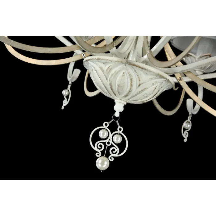 Подвесная люстра Maytoni Monile ARM004-08-W Цвет арматуры золото Цвет плафонов белый от ImperiumLoft
