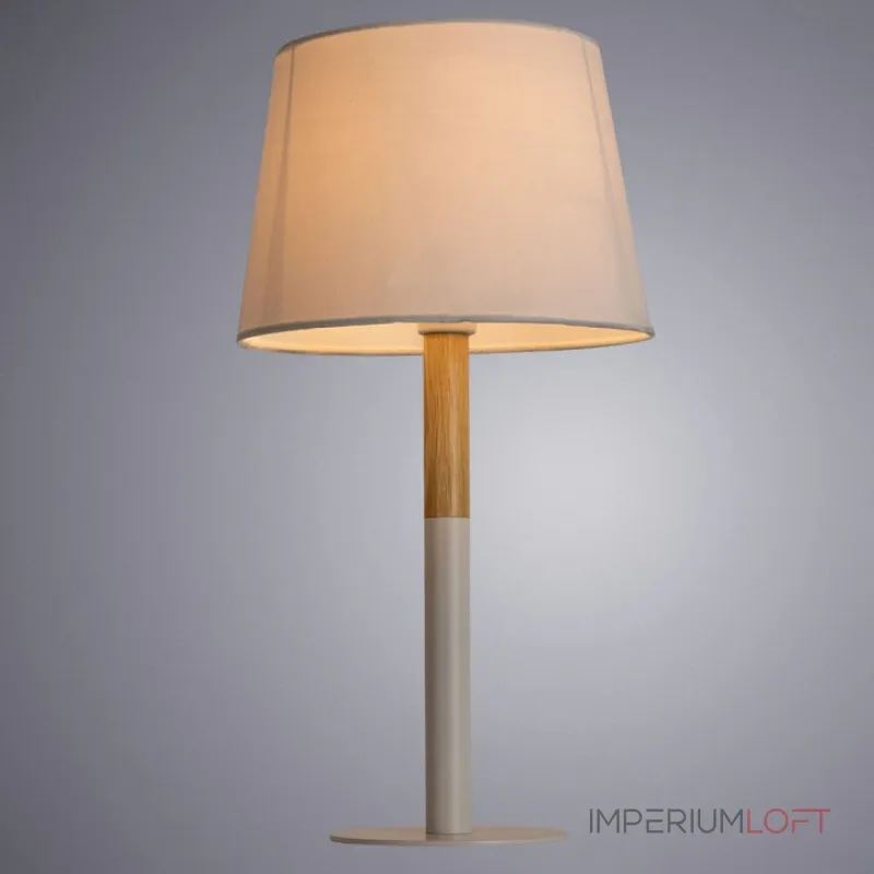 Настольная лампа декоративная Arte Lamp Connor A2102LT-1WH Цвет плафонов белый Цвет арматуры белый