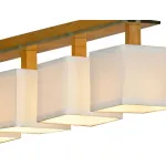 Подвесная люстра Lussole Montone LSF-2503-04 Цвет арматуры хром Цвет плафонов кремовый от ImperiumLoft
