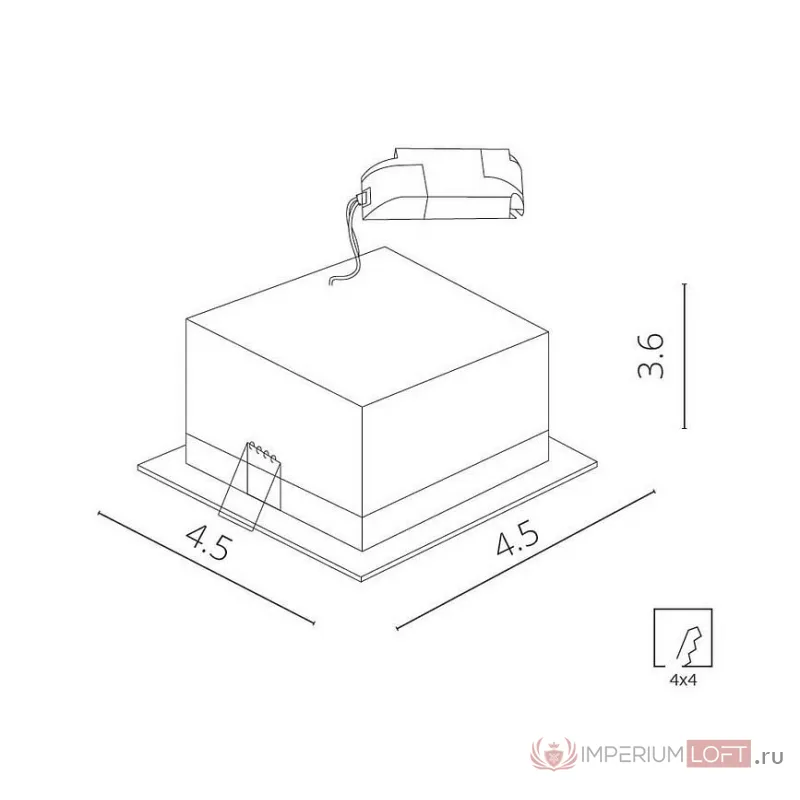Встраиваемый светильник Arte Lamp Grill A3153PL-1BK Цвет арматуры черный Цвет плафонов янтарный от ImperiumLoft