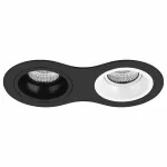 Встраиваемый светильник Lightstar Domino D6270607 цвет арматуры черно-белый