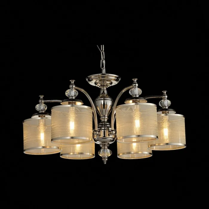 Потолочная люстра ST-Luce Coresia SL1750.102.06 Цвет арматуры никель Цвет плафонов золото от ImperiumLoft