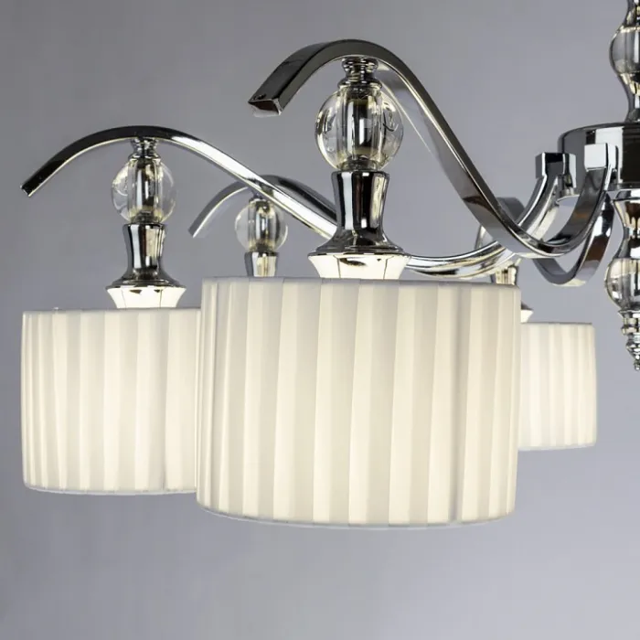 Люстра на штанге Arte Lamp Ibiza A4038PL-8CC Цвет арматуры Серый Цвет плафонов Белый от ImperiumLoft