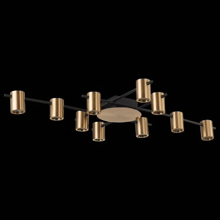 Потолочная люстра ST-Luce Veroli SL1207.402.10 Цвет плафонов латунь Цвет арматуры черный от ImperiumLoft