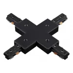 Соединитель X-образный для треков Novotech 135013 Цвет арматуры черный