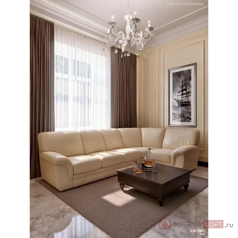 Подвесная люстра Maytoni Bronze 4 ARM245-06-W Цвет арматуры золото Цвет плафонов прозрачный от ImperiumLoft