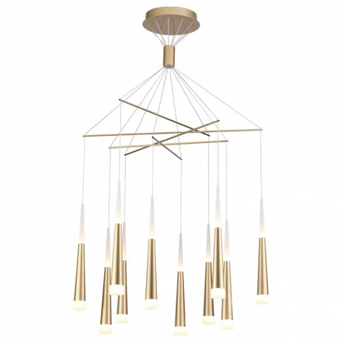 Подвесной светильник Odeon Light Vivat 3891/70LG Цвет арматуры золото Цвет плафонов белый от ImperiumLoft