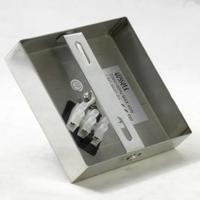 Накладной светильник Lussole Sorso LSC-8007-01 Цвет арматуры хром Цвет плафонов серебро от ImperiumLoft