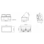 Розетка выдвижная с заземлением и шторками и Ethernet RJ-45 Donolux Donel DPB6BR