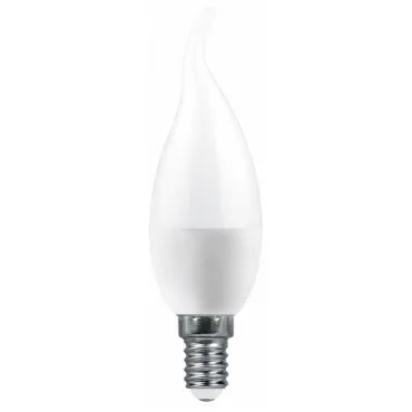 Лампа светодиодная Feron LB-1306 E14 6Вт 4000K 38048 Цвет арматуры хром Цвет плафонов белый