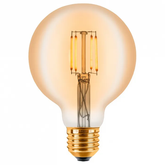 Лампа светодиодная Sun Lumen G95 E27 4Вт 2200K 057-301 Цвет арматуры золото Цвет плафонов белый от ImperiumLoft