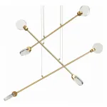 Подвесная люстра ST-Luce Montecelio SL6104.203.06 Цвет арматуры Желтый Цвет плафонов Неокрашенный от ImperiumLoft