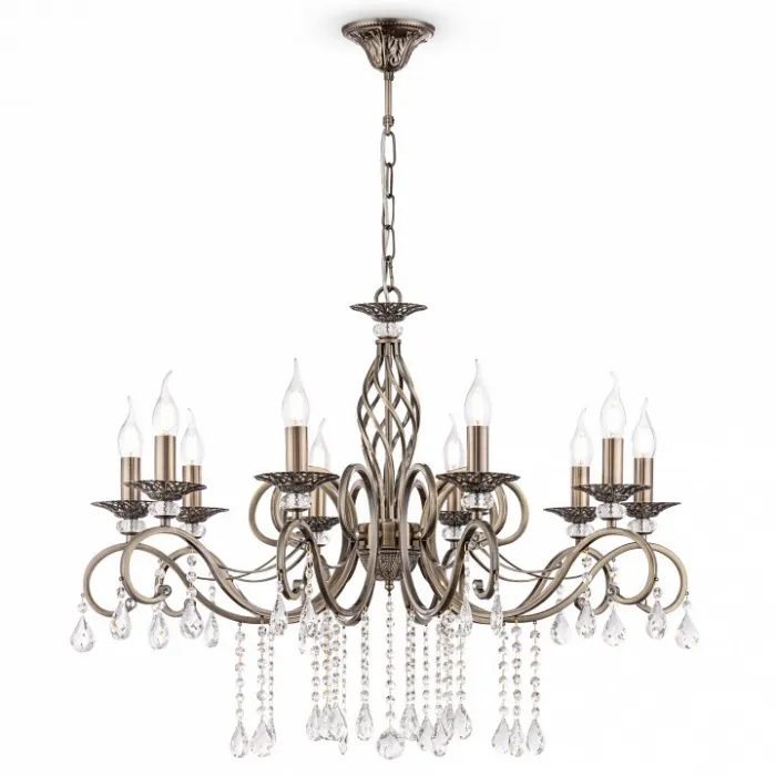 Подвесная люстра Maytoni Grace RC247-PL-10-R Цвет арматуры бронза Цвет плафонов прозрачный от ImperiumLoft