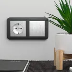 Выключатель проходной одноклавишный без рамки Werkel W111 1 W1112009 Цвет арматуры серебро