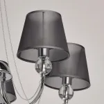 Люстра на штанге MW-Light Федерика 84 684010408 Цвет арматуры хром Цвет плафонов черный от ImperiumLoft