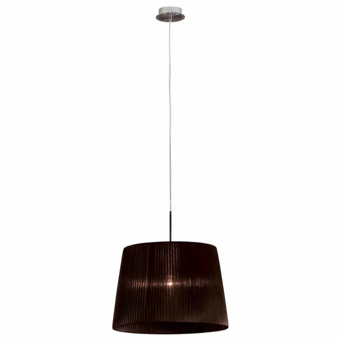 Подвесной светильник Citilux Гофре CL913612 Цвет арматуры хром Цвет плафонов коричневый от ImperiumLoft