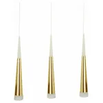 6114-3AS,33 Подвесной светильник РЭЙ золото h150 w50*7 Led 21w (4000K) от ImperiumLoft