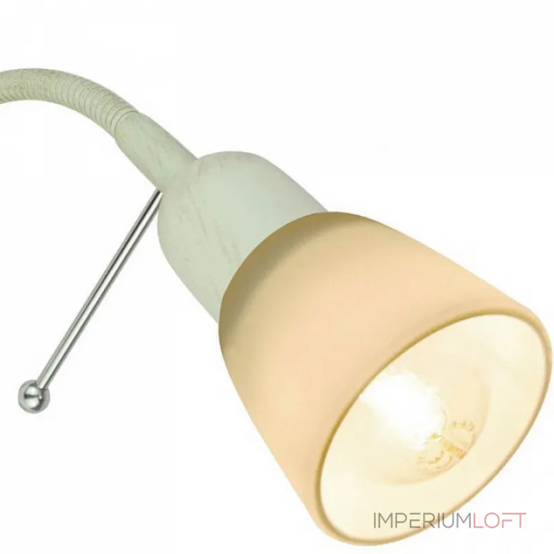 Бра Arte Lamp Lettura A7009AP-1WG Цвет арматуры золото Цвет плафонов белый