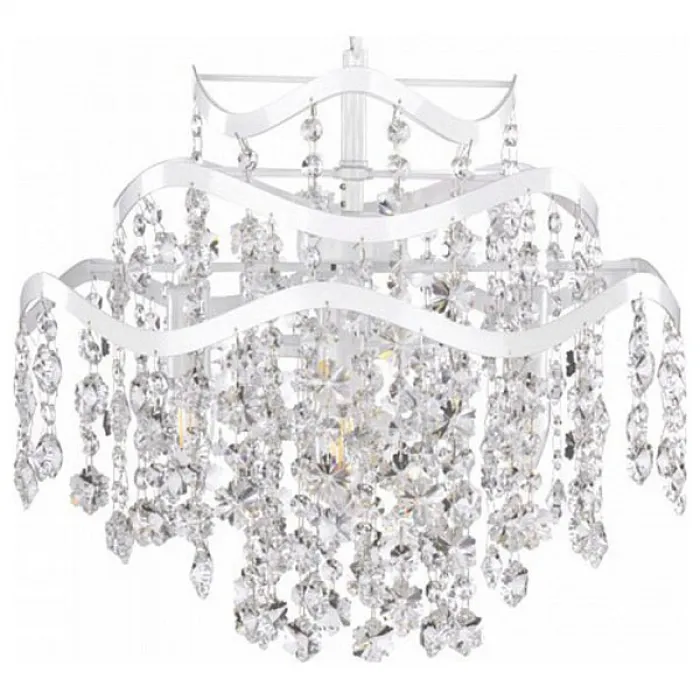 Подвесная люстра Freya Charlotte FR1001PL-04W Цвет арматуры белый Цвет плафонов прозрачный от ImperiumLoft