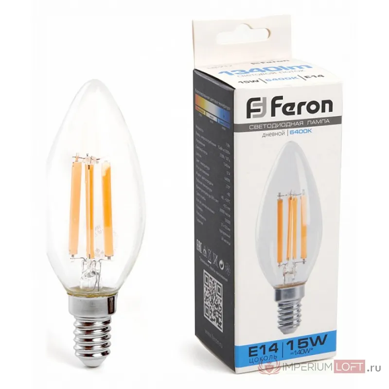 Лампа светодиодная Feron LB-717 E14 15Вт 6400K 38259 от ImperiumLoft