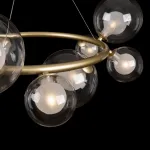 Подвесная люстра Freya Duo FR5139PL-10MG Цвет арматуры золото Цвет плафонов прозрачный от ImperiumLoft