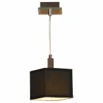Подвесной светильник Lussole Montone LSF-2576-01 Цвет арматуры хром Цвет плафонов черный от ImperiumLoft