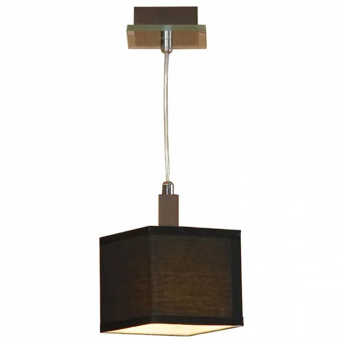 Подвесной светильник Lussole Montone LSF-2576-01 Цвет арматуры хром Цвет плафонов черный от ImperiumLoft