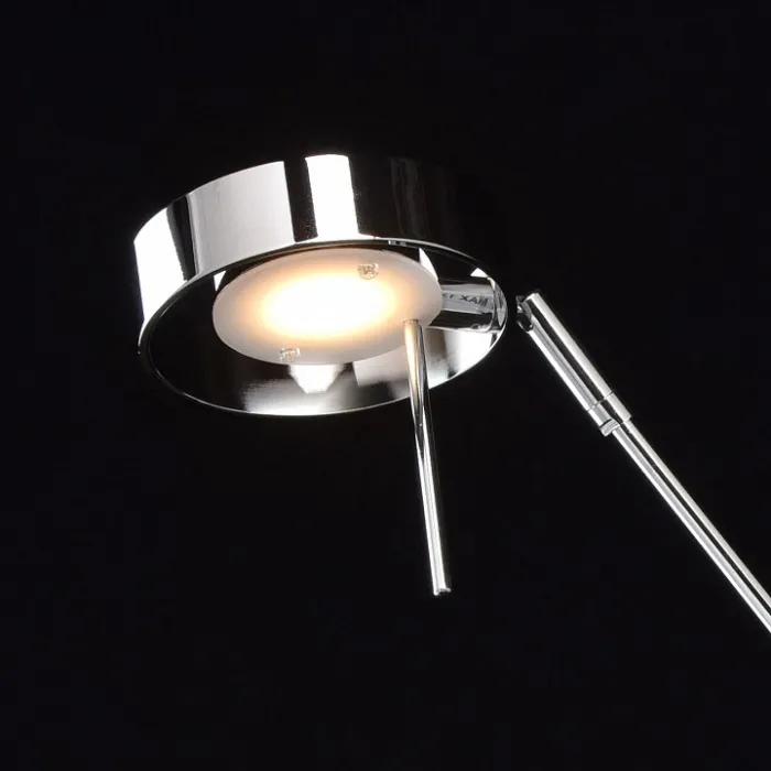 Настольная лампа офисная MW-Light Ракурс 5 631033301 Цвет арматуры хром Цвет плафонов белый от ImperiumLoft