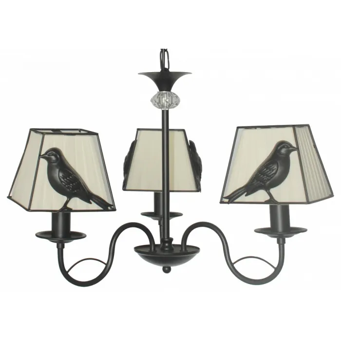 Подвесная люстра TopLight Donna TL7510D-03BL Цвет арматуры черный Цвет плафонов черно-белый от ImperiumLoft