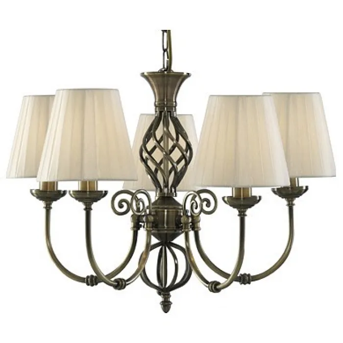 Подвесная люстра Arte Lamp Zanzibar A8390LM-5AB Цвет арматуры бронза Цвет плафонов белый от ImperiumLoft