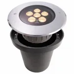 Встраиваемый в дорогу светильник Deko-Light HP IV WW 730296 Цвет арматуры серебро Цвет плафонов прозрачный