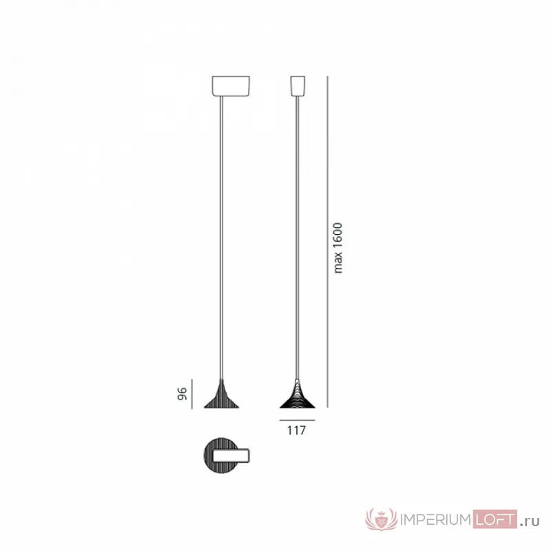 Подвесной светильник Artemide UNTERLINDEN 1935010A от ImperiumLoft