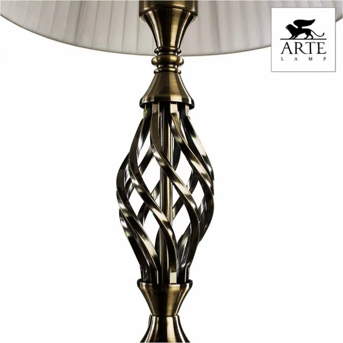 Настольная лампа декоративная Arte Lamp Zanzibar A8390LT-1AB Цвет арматуры бронза Цвет плафонов белый от ImperiumLoft