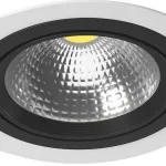 Встраиваемый светильник Lightstar Intero 111 i936070607 Цвет арматуры черно-белый