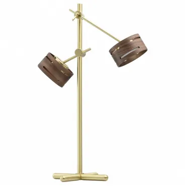Настольная лампа декоративная DeMarkt Чил-аут 725030602 Цвет плафонов коричневый Цвет арматуры золото от ImperiumLoft