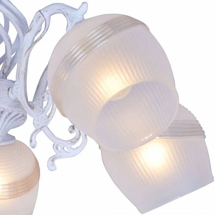 Люстра на штанге TopLight Iris TL1140-5H Цвет арматуры золото Цвет плафонов желтый от ImperiumLoft