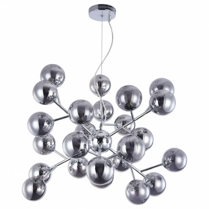 Подвесная люстра Maytoni Dallas MOD545PL-24CH Цвет арматуры хром Цвет плафонов серый от ImperiumLoft