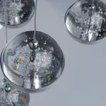 Подвесной светильник MW-Light Капелия 730010315 Цвет арматуры серебро Цвет плафонов серебро от ImperiumLoft
