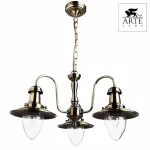 Подвесная люстра Arte Lamp Fisherman A5518LM-3AB Цвет арматуры бронза Цвет плафонов прозрачный от ImperiumLoft