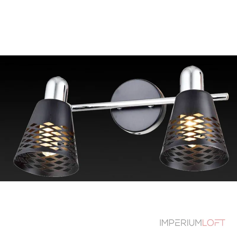 Спот TopLight Susan TL3760Y-02BC Цвет арматуры хром Цвет плафонов черный