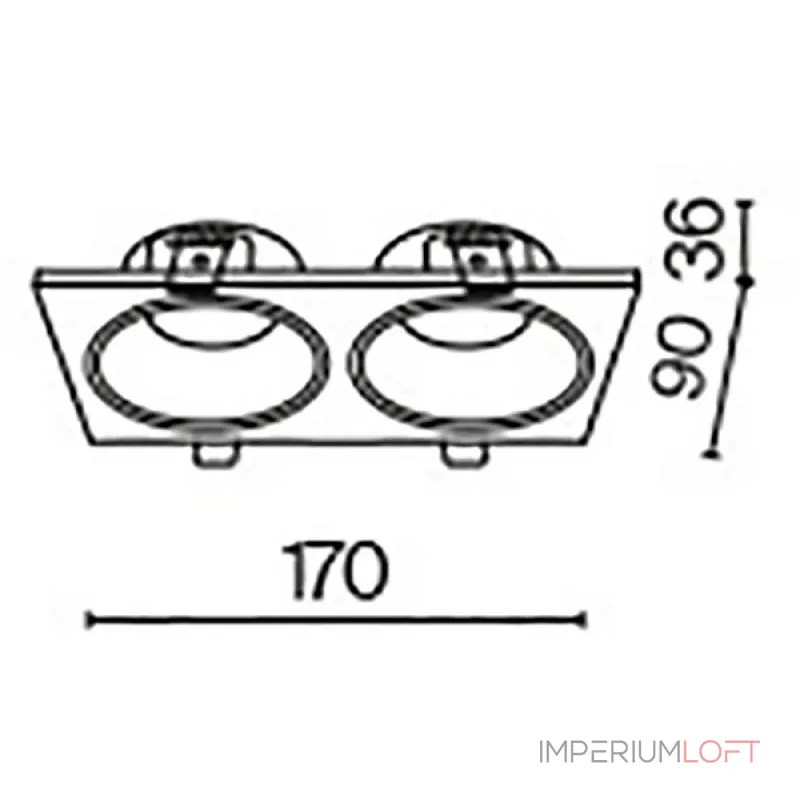 Встраиваемый светильник Maytoni Zoom DL033-2-02B от ImperiumLoft Встраиваемый светильник Maytoni Zoom DL033-2-02B от ImperiumLoft
