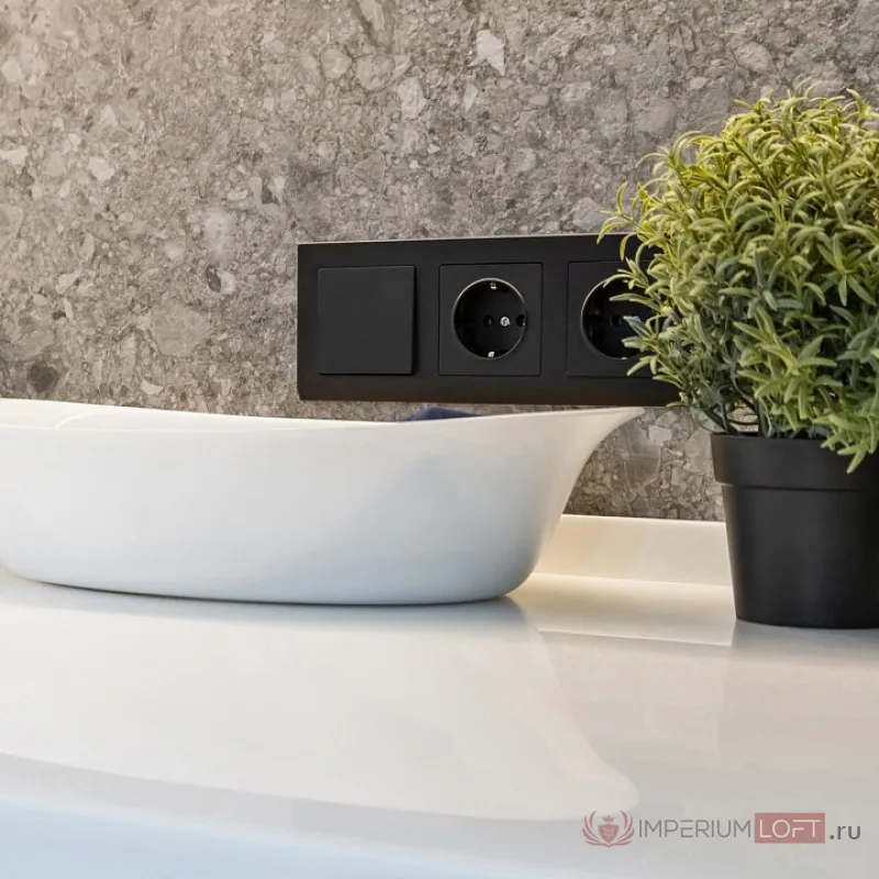 Рамка на 2 поста Werkel черный W0021808 от ImperiumLoft