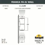 Светильник на штанге Fumagalli Franca 90 3A7.003.000.AXU1L
